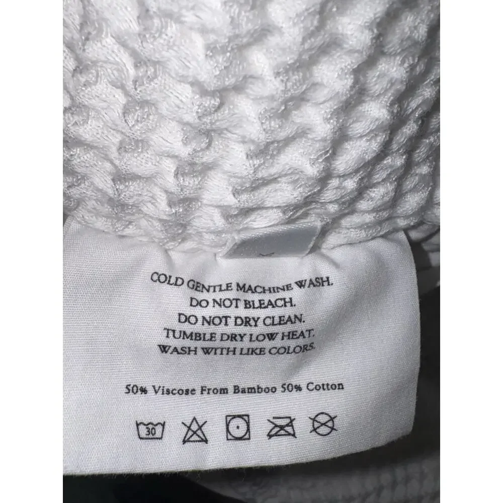 Cozy Earth White KING Size Waffle Blanket